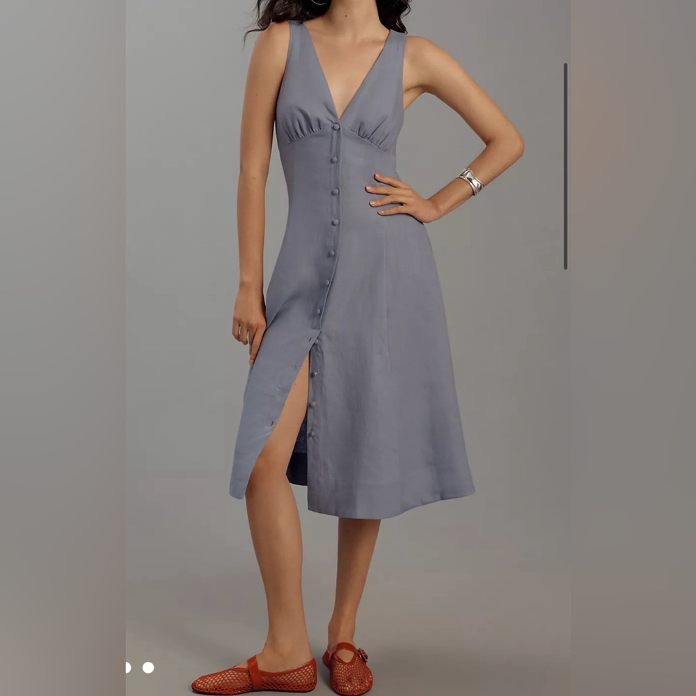 Reformation linen Midi dress. Size 10